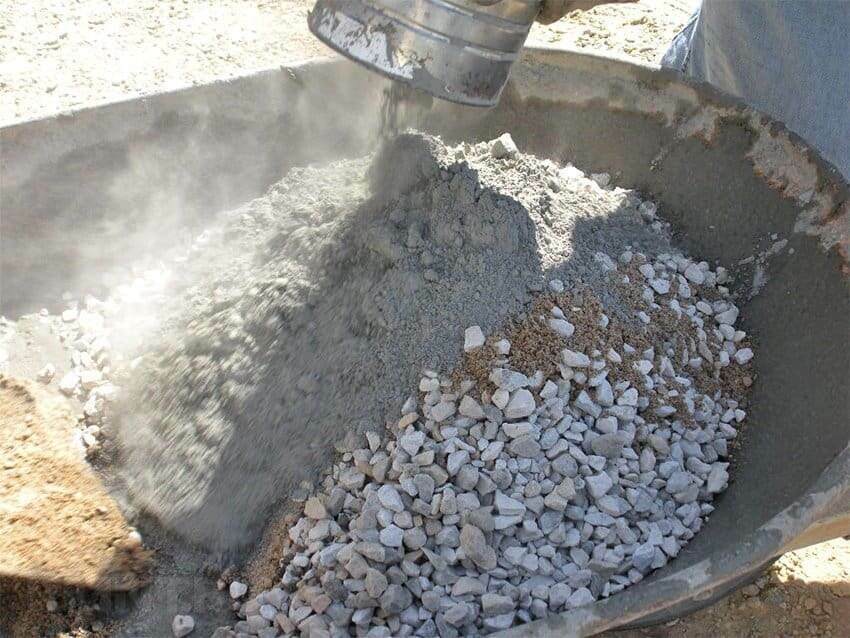 Фото процесса изготовления бетона