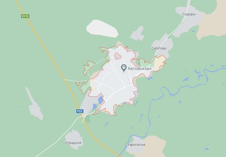 Изображение города Михайловка на карте