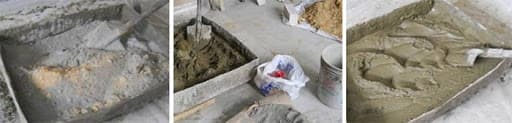 Фото процесса приготовления раствора из цпс